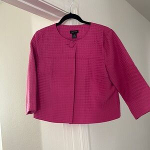 Women's Pink Textured Jacket